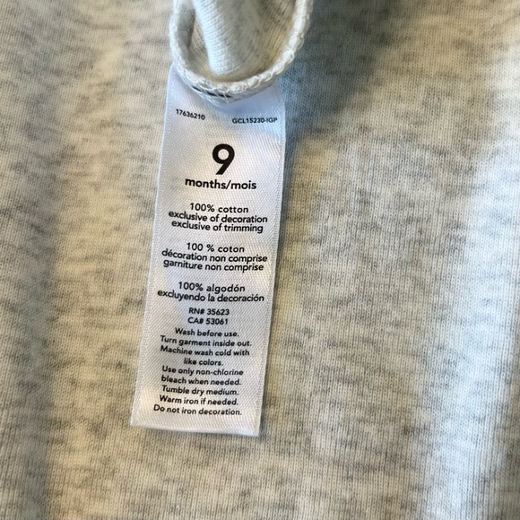 Carter’s heather gray onesie bundle of 5 - new without tags - 9 months - onesies - Picture 4 of 4